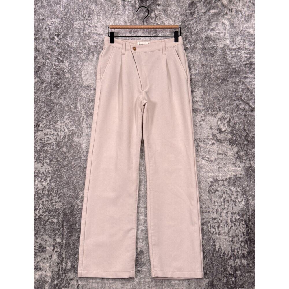 Abercrombie & Fitch Light Pink Wide-Leg Trousers